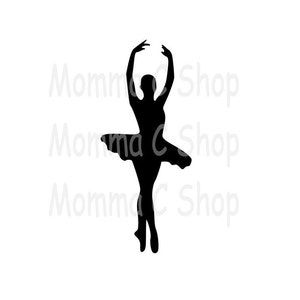 Ballerine SVG ballet tutu danse danseuse récital pirouette gracieuses filles femmes art cadeau JPEG fichier en téléchargement numérique instantané