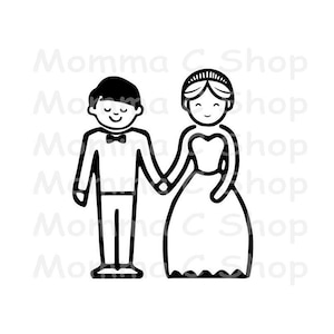 SVG Boda Novia Novio Luna de miel Bola y cadena Regalo Propuesta de matrimonio Despedida de soltera PNG JPG Descarga digital instantánea