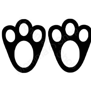 Konijnenpoten SVG Bunny Paws Pasen Pet Zoo Animal Foot Basket Bunnies Holiday JPEG Instant Digitale Download Cricut Silhouette