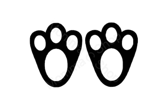 Rabbit Feet SVG and JPEG Bunny Instant Digital Download One - Etsy India