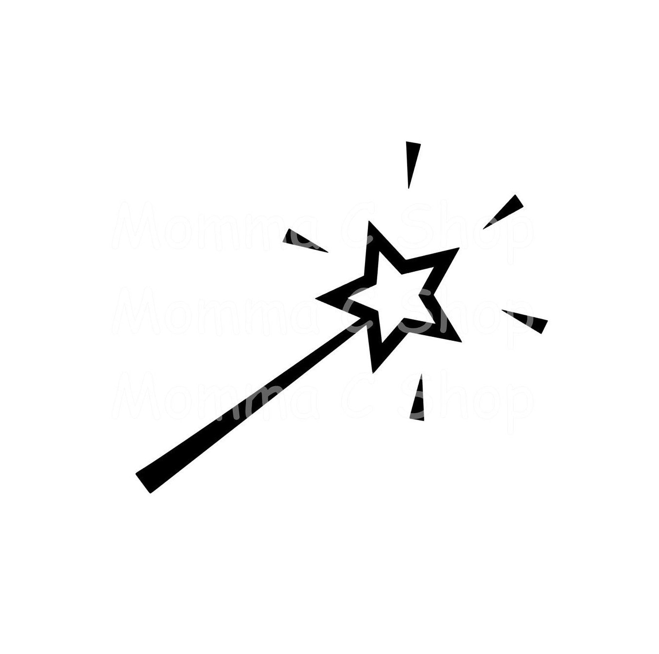 Fee Zauberstab SVG und JPEG Instant Digital Download eine | Etsy