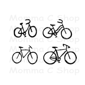 Biciclette Bicicletta SVG Ciclismo Ciclismo Esercizio Viaggio Campeggio Percorso Strada Shopping Vacanza Hobby Estate Famiglia JPEG Download digitale istantaneo