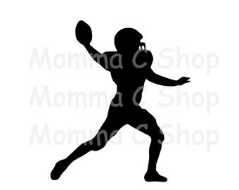 Football Player SVG, PNG, JPG - Instant Digital Download