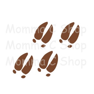 Eland, Eland, Hertensporen SVG en JPG Instant Digital Download One Color File Cuttable, Tracking svg, Jacht svg, Animal Tracking svg