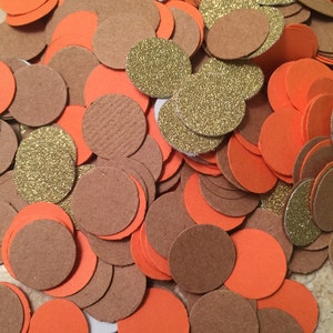 Confettis couleur pêche.  Parfait de fête d’anniversaire, Baby Showers, scrapbooking, carte décoration et emballage cadeau