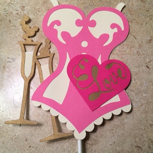 Bridal Shower Cake Topper. Wedding Shower.  Bride to Be.