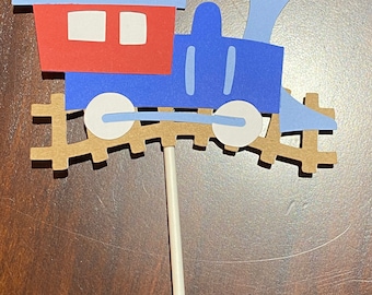 Choo Choo Train con Topper de pastel de humo / Centros de mesa