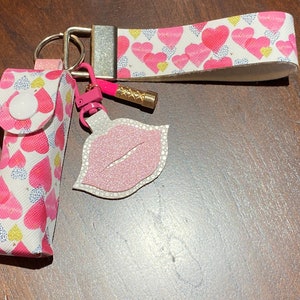 Chapstick Holder Keyfob print upside down