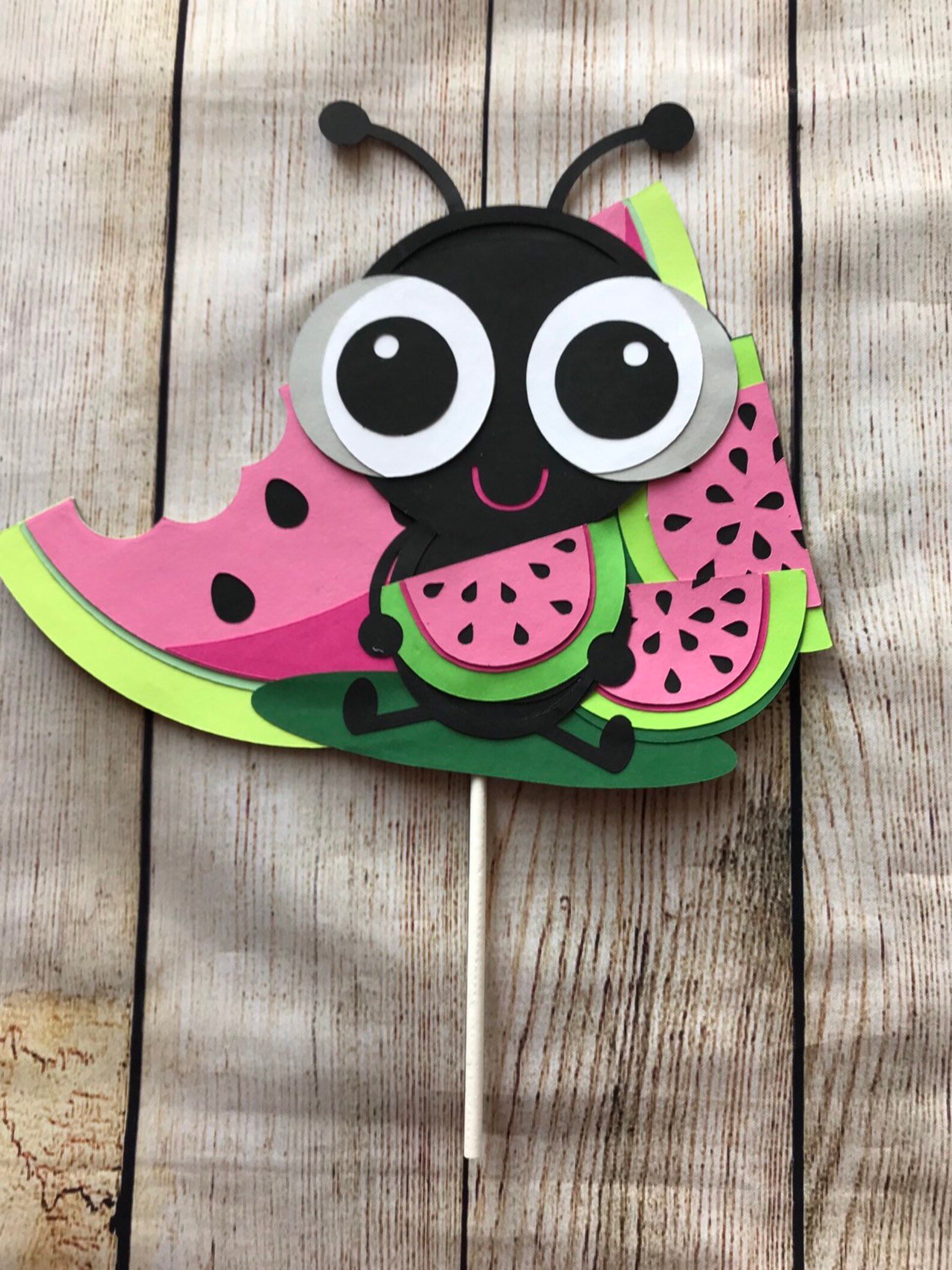 Watermelon Ant Cake Topper Picnic Party Centerpieces - Etsy