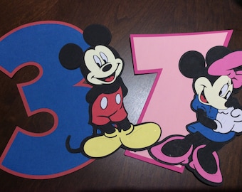 Minnie o Mickey Cake Topper /Centerpieces