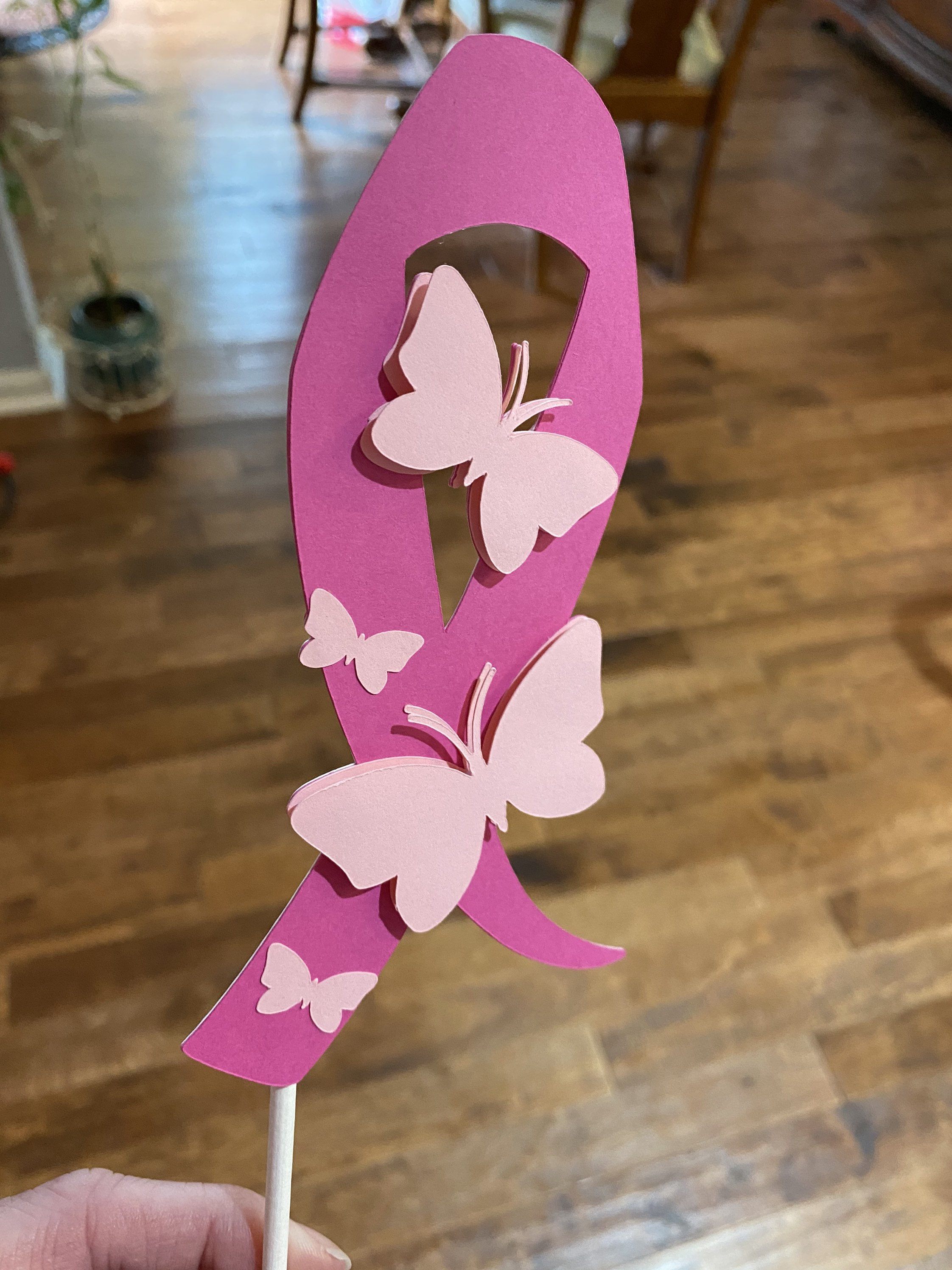Breast Cancer Caketopper - Etsy