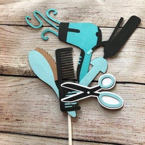 Hair Stylist Cake Topper, Cosmetologist  Centerpieces