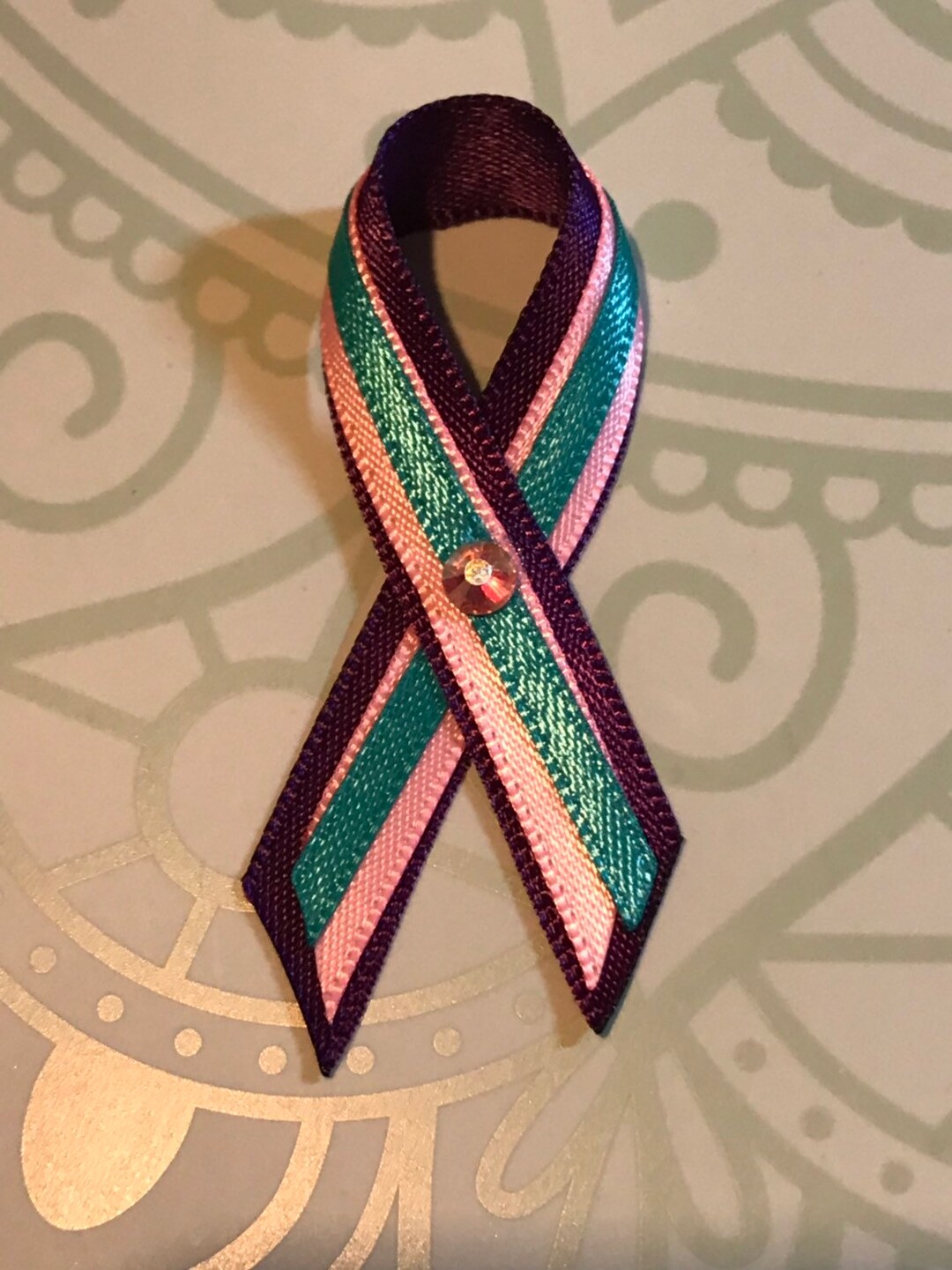 Thyroid Cancer Ribbon Pin, Metastatic Breast Cancer, Bladder Cancer - Etsy