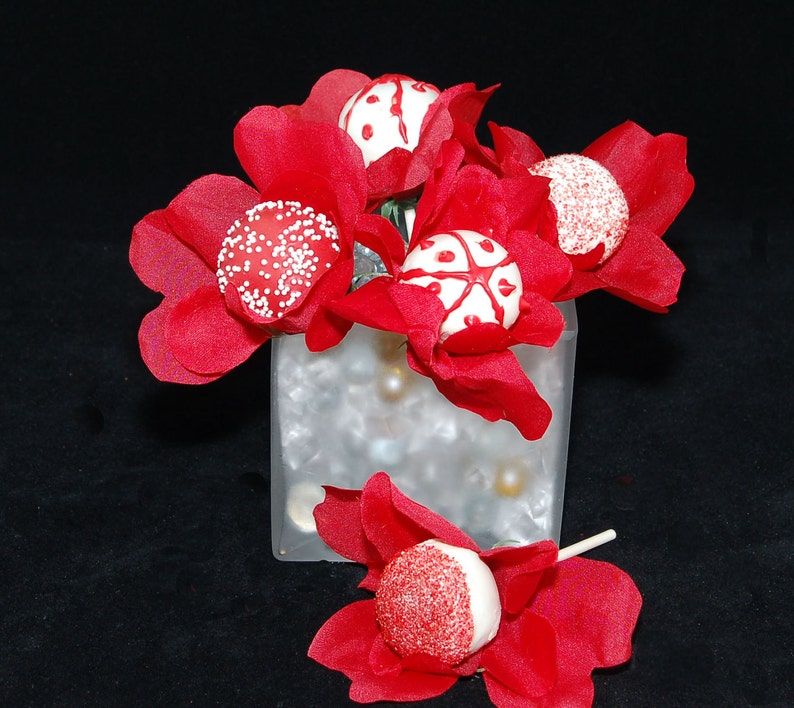 Flowers Cake Pops Recuerdos Para Quinceaneras Party Favors Etsy