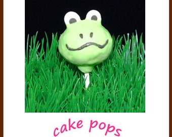FROG Cake Pops, Edible Party Favors, Party Favors, Animal Cake Pops