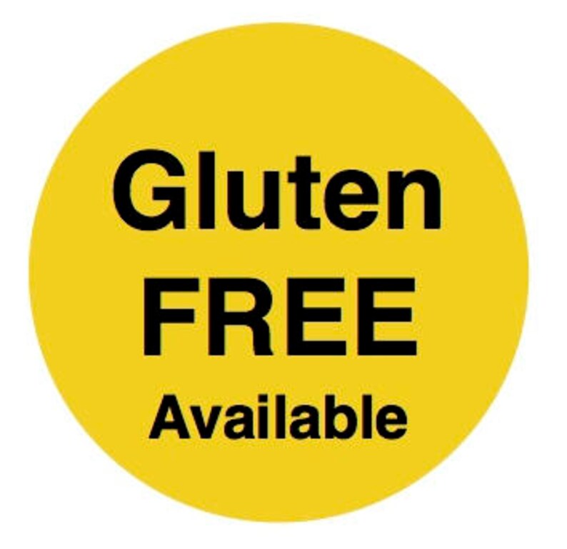 GLUTEN FREE AVAILABLE image 1