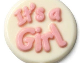 IT'S A GIRL Chocolate Lollipop, It's Boy Chocolate Lollipops,  Baby Shower Favors, All Colors Available