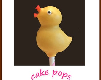 RUBBER DUCKY Cake Pops, Baby Shower Cake Pops, Baby Themed Cake Pops