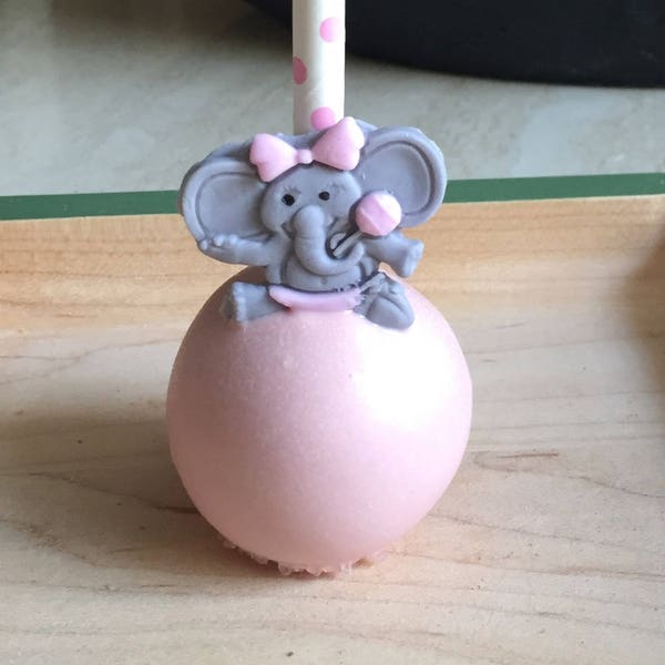 ELEPHANT CAKE POPS, All Colors Available,  Baby Shower Cake Pops