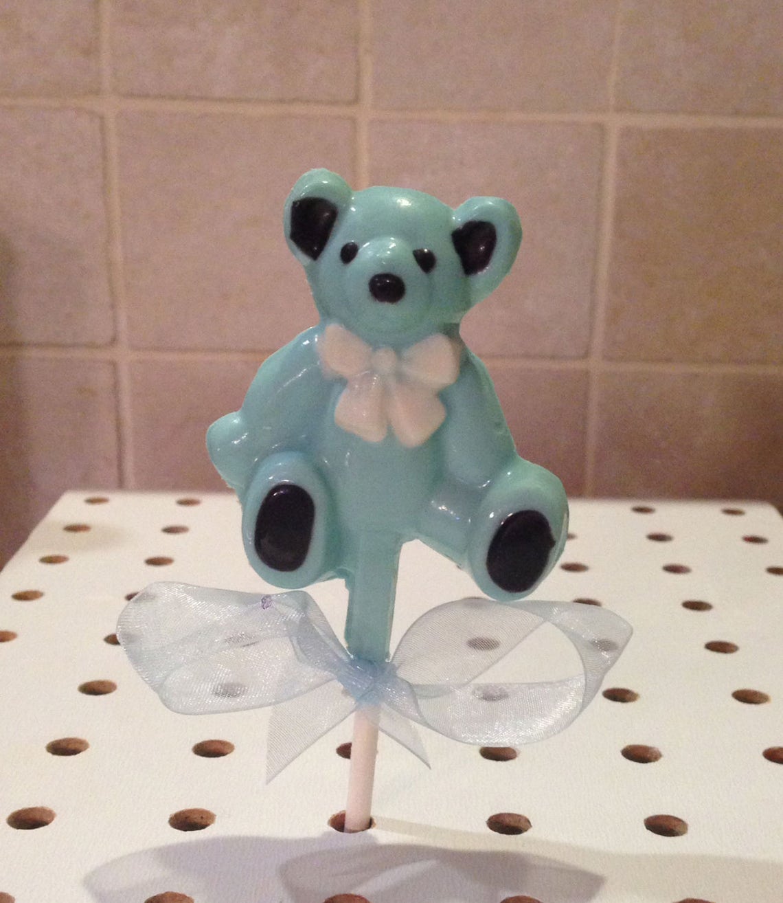 TEDDY BEAR Chocolate Lollipop All Colors Available Etsy