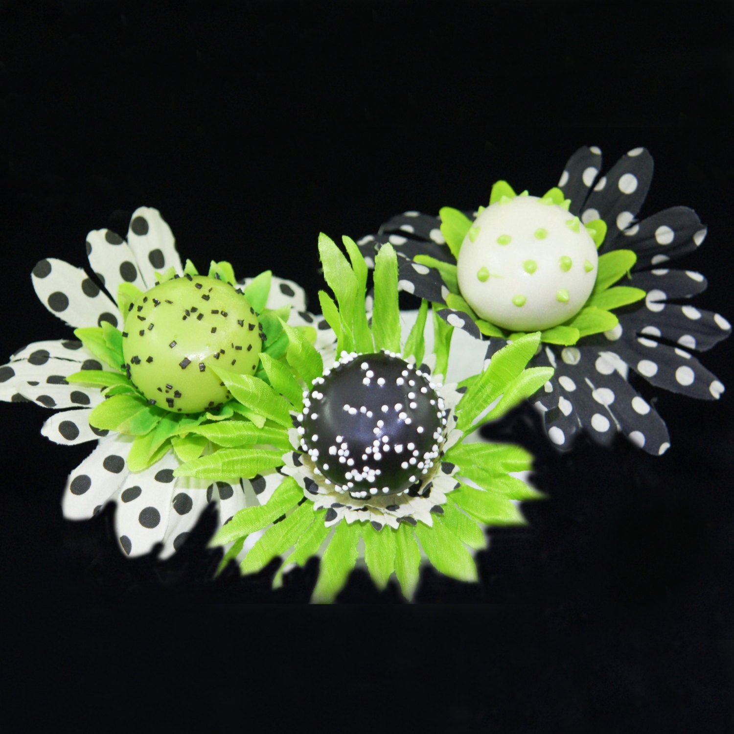 FLOWER CAKE POPS Edible Flower Arrangements Custom Made With Etsy