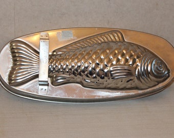 Vintage Cuisinart Fish Aluminum Mold Loaf