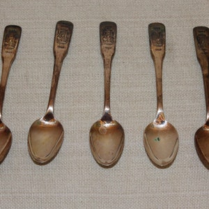 Vintage Souvenir Collectors Spoon Lot of 10