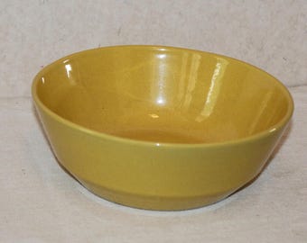 Vintage Frankoma Westwind Autumn Yellow Round Vegetable Serving Bowl