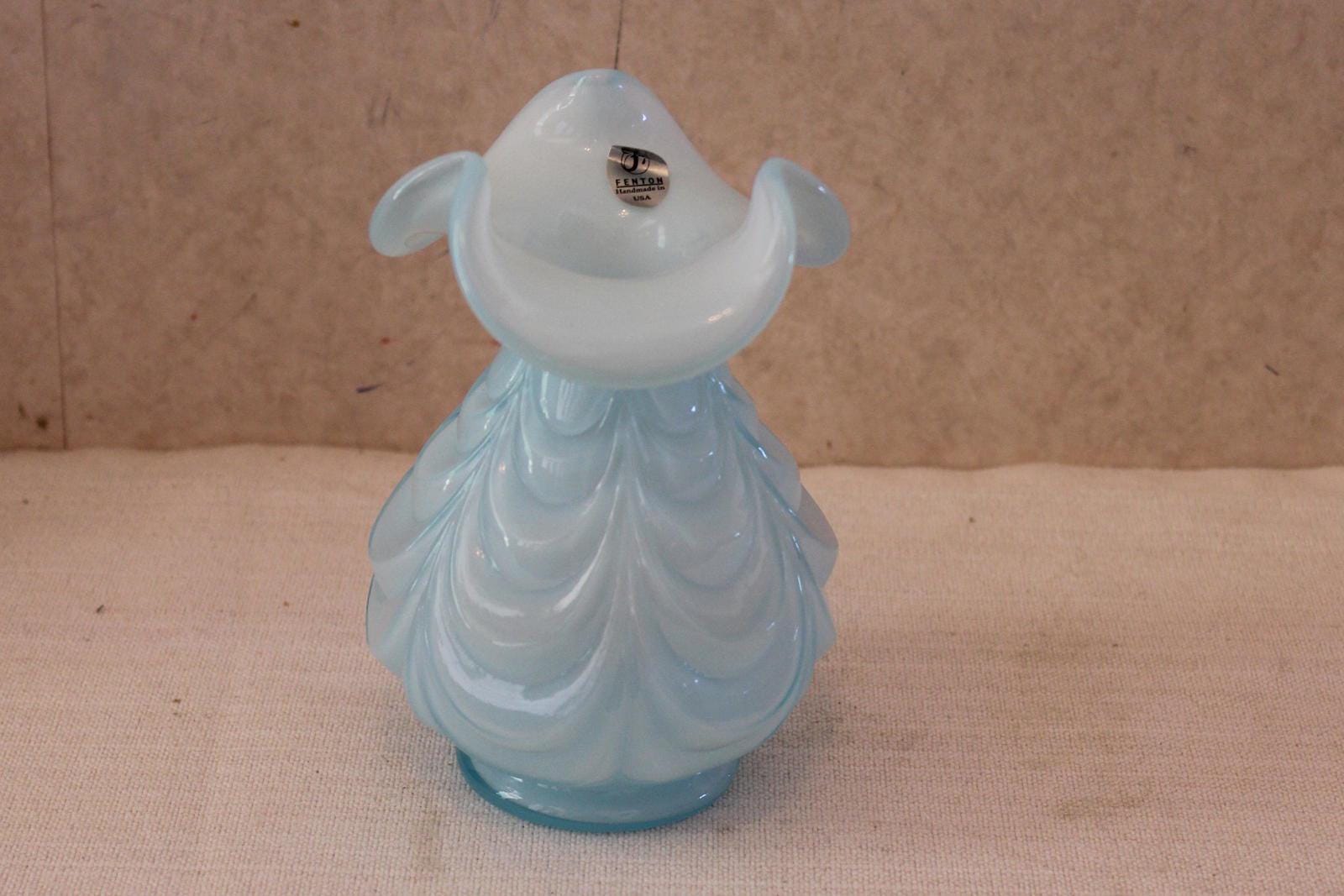 Blue Fenton Vase - Etsy
