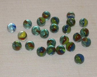 Vintage Glass Marbles - Set of 25 - Toy Collectibles Rare Find