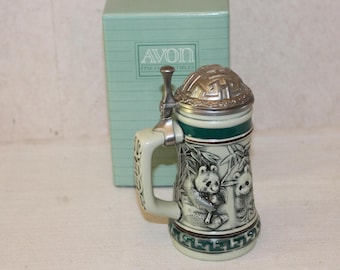 Vintage Avon Giant Panda Mini Stein 1991 Endangered Species Collection w/ Box