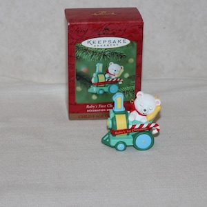 Hallmark 2001 Baby’s First Christmas Train Ornament