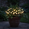 Solar Mushroom Lights, Outdoor Waterproof Garden Path Lights, Warm White LED Lawn Decor