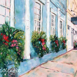 Charleston SC Art Print: Vendue Range, Southern Charm, Window Boxes