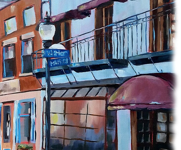 Wilmington, NC print from original artwork, watercolor paper, coastal