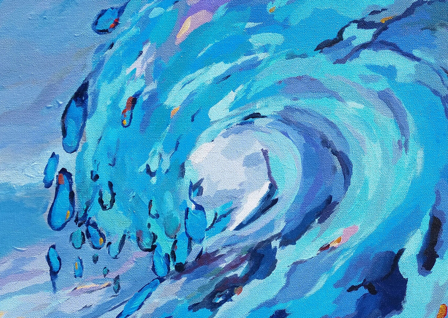 surfing a colorful wave surfing a colorful wave