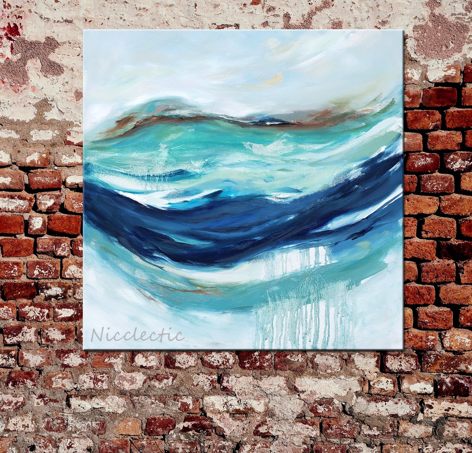 油彩画 秋　　 oil canvas 120cm x 70cm Amazon.com: Oil Painting Landscape Colorful Autumn Forest