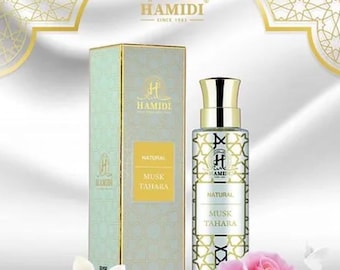 Hamidi Natural Musk Tahara Water Perfume Spray | Alcohol Free Halal White Musk | Clean Soft Fresh Fragrance