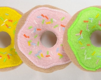 Frosted Donuts with Sprinkles Organic Catnip Cat Toy