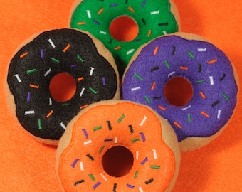 Witch's Brew Donuts with Bewitched Sprinkles Organic Catnip Cat Toy