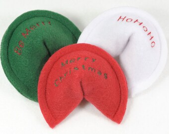 Holiday Large Fortune Cookies Organic Catnip Cat Toy