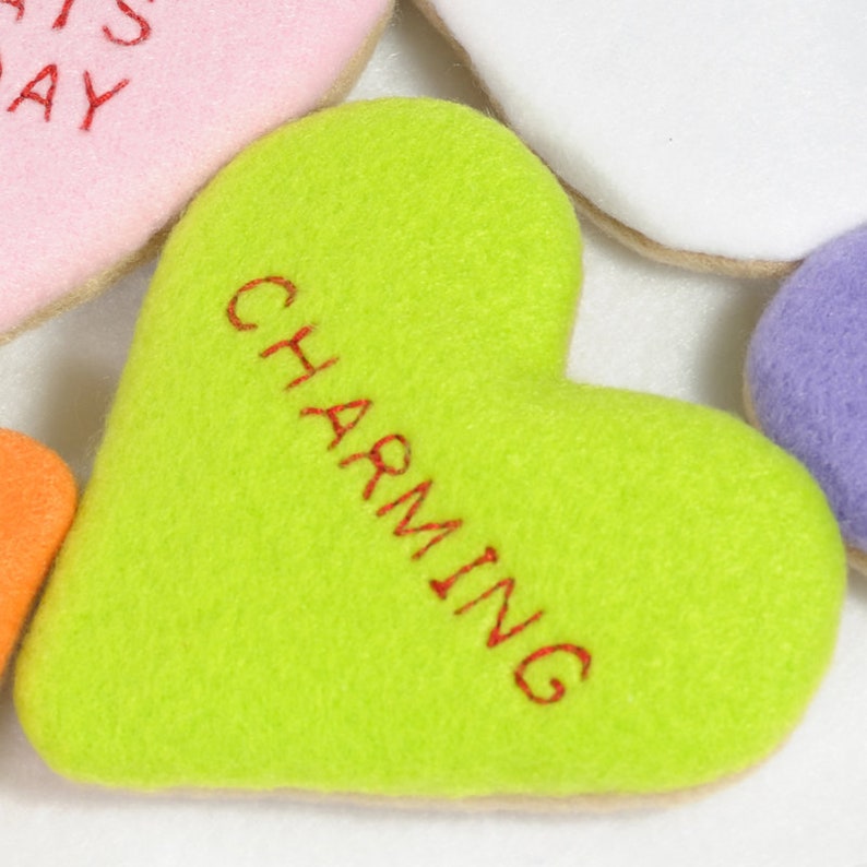 Conversation Heart Cookies Organic Catnip Cat Toy image 3