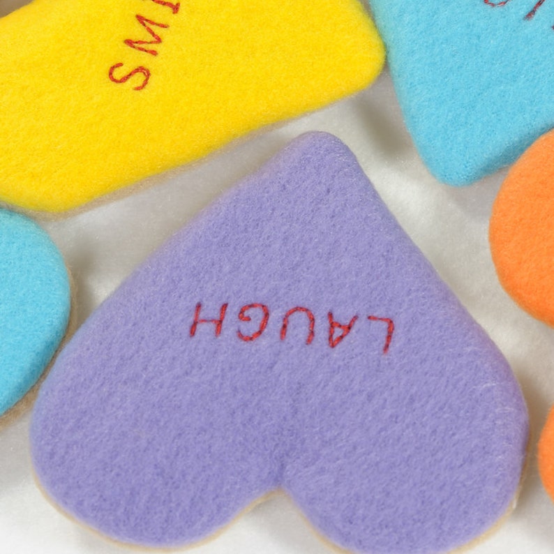 Conversation Heart Cookies Organic Catnip Cat Toy image 6