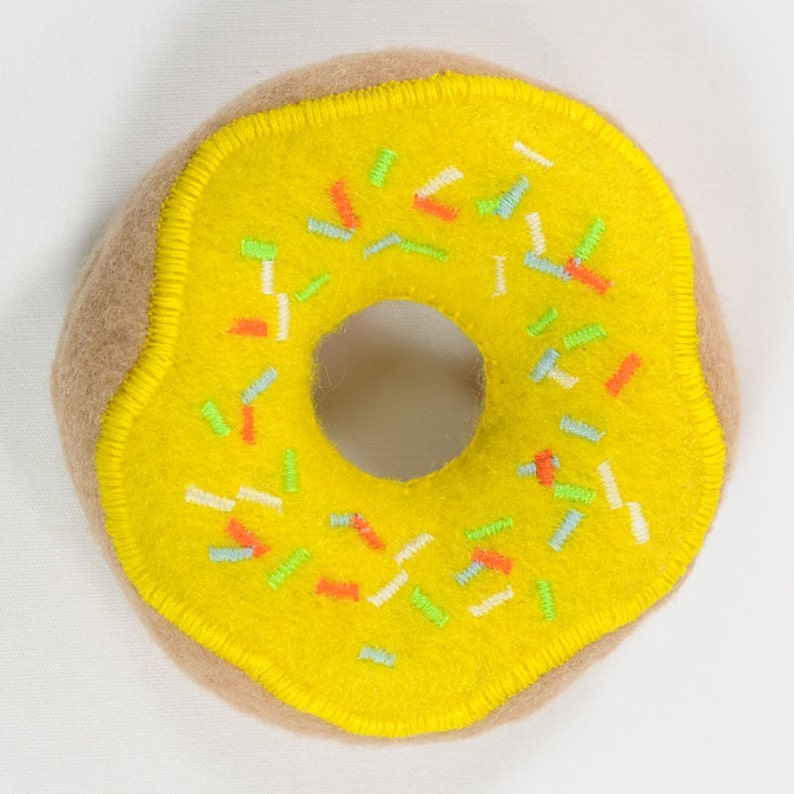 Frosted Donuts with Sprinkles Organic Catnip Cat Toy image 2
