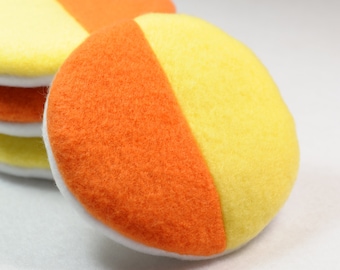 Candy Corn Cookie Organic Catnip Cat Toy