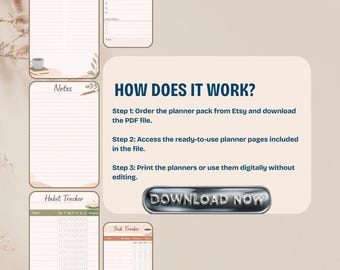 Planificateur de fonctions exécutives | PDF Flux de travail de concentration cognitive sur le TDAH (téléchargement numérique)
