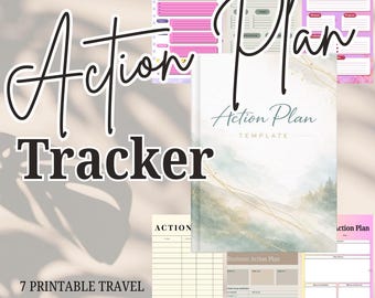 Modèle de plan d'action : définition d'objectifs, répartition des tâches, planificateur de productivité (téléchargement numérique)