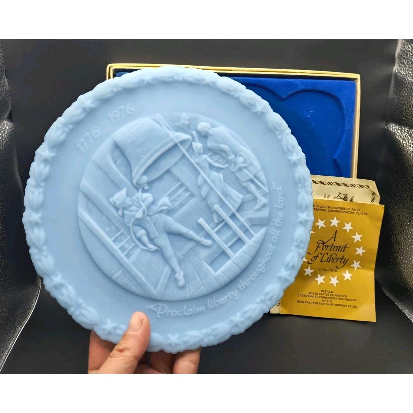 Fenton Bicentennial Plate - Etsy Fenton Bicentennial Plate - Etsy