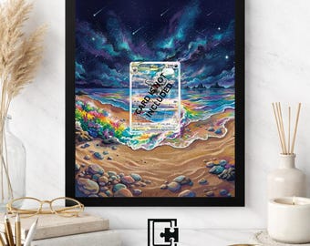 Art Display Frame for Darkrai VStar | Cosmic Ocean Card Gallery Showcase | Accessory for Pokémon TCG