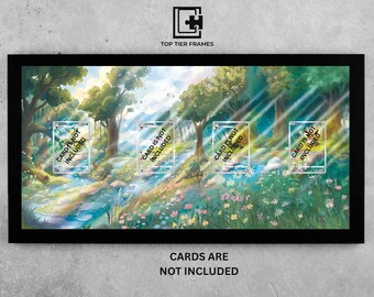 Marco premium para Gem Pack 2 Eeveelotion TCG - Decoración de pared panorámica para coleccionistas - 22 x 11 pulgadas